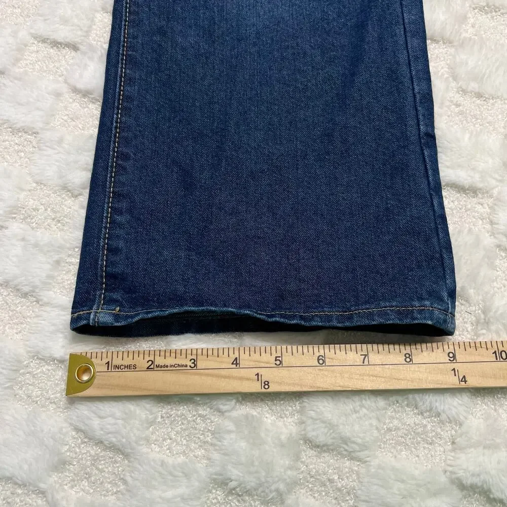 Old Navy Girls 10 Baggy Wide Leg Jeans Adjustable Waist Hem Wear